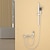 billige Dusjhoder-Dusjsystem Sett - Hånddusj Inkludert Nedbør dusj Multispray dusj Moderne galvanisert Montere Utsiden Keramisk Ventil Bath Shower Mixer Taps