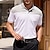 preiswerte Multipack-Mehrfachpackungen 3St Herren Kargen Kurzarm Weiß / Schwarz / Rot Polo Golfhemd Golfpolo Spleißen Farbblock Freizeitskleidung Urlaub Polyester Sommer