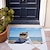 billiga Dörrmattor-strand solsken katt dörrmatta golvmattor tvättbara mattor köksmatta halkfri oljesäker matta inomhus utomhusmatta sovrumsinredning badrumsmatta entrématta