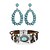 abordables Accessoires portables-Ensemble de bijoux pour femmes, style bohème rétro, boucles d&#039;oreilles, bracelets, colliers, turquoise