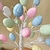 levne Dekorativní světla-Osvětlení velikonoční výzdoby vajíček 24 led osvětlení umělé bonsaje na baterie velikonoční domácí večírek obývací pokoj ložnice dekorace na noční stolek