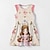 halpa tyttöjen 3d mekot-Tyttöjen 3D Kukka Prinsessa Ruffle mekko Pinkki Hihaton 3D-tulostus Kesä Päivittäin Pyhäpäivä Vapaa-aika Kaunis Lapset 3-12 vuotta Rento mekko Toppimekko Reisipituinen Polyesteri Normaali