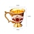 billige Frukt- og grønnsaksutstyr-middelalderstil vinkopp gravert vinglass med håndtak juvelbelagte begerhåndtak, drikkeglass festvinkrus antikk vinkrus kobbervinkopp