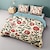 cheap Exclusive Design Bedding-L.T.Home 100% Cotton Sateen Duvet Cover Set Reversible Premium 300 Thread Count Floral Elite Bedding Set