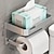 voordelige Toiletrolhouders-toiletpapierdoos wandgemonteerde toiletpapierlade badkamer niet-geperforeerd toiletpapierrek opbergrek voor toiletpapier