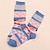 abordables chaussettes9-1 paire de chaussettes femme travail quotidien multicolore coton sportif simple vintage rétro décontracté / chaussettes quotidiennes