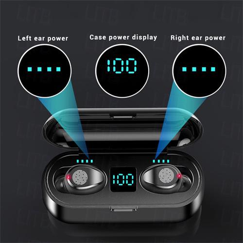 olcso TWS – Valódi vezeték nélküli fejhallgató-NIA F9-8 Vezeték nélküli fülhallgató TWS fejhallgató Fülben Bluetooth 5.3 Sztereó Töltődobozzal Alacsony késleltetésű játék vezeték nélküli fülhallgató a mobil játékhoz mert Apple Samsung Huawei