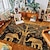 abordables alfombras de salón y dormitorio-Alfombra de área de elefantes bohemios, alfombra de cocina, alfombra antideslizante a prueba de aceite, alfombra de salón, alfombra interior y exterior, decoración de dormitorio, alfombra de baño,