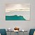 abordables Peintures Abstraites-vert mer océan peint à la main peinture à l&#039;huile abstraite feuille d&#039;or art bleu marine bleu clair mur art toile pour la maison chambre deocr pas de cadre