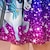olcso lány 3D-s ruhák-Girls &#039; 3D Szivárvány Egyszarvú Fodros ruha Ujjatlan 3D nyomtatás Nyár Napi Szabadság Alkalmi gyönyörű Gyerekek 3-12 év hétköznapi ruha Ujjatlan ruha Térd feletti Poliészter Normál