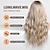 Недорогие Парик из искусственных волос без шапочки-основы-ombre грязные светлые парики с челкой, длинный волнистый парик блондинки для женщин, длинный вьющийся парик из синтетических волос для вечеринки, ежедневного использования, 24 дюйма