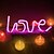 cheap Decorative Lights-Bright Pink LOVE Neon Sign LED Light Battery/USB Powered LOVE Table And Wall Decor Lights For Girls Room Dormitory Wedding Anniversary Valentine&#039;s Day Proposal Birthday Party Home Decoration