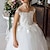 cheap Party Dresses-Kids Girls&#039; Party Dress Solid Color Short Sleeve Performance Wedding Mesh Princess Sweet Mesh Mid-Calf Sheath Dress Tulle Dress Flower Girl&#039;s Dress Summer Spring Fall 2-12 Years White