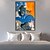 billige Personmalerier-håndmalt veggkunst firgure oljemaleri sexy jente oljemaleri på lerret kvinneportrett abstrakt portrett av en kvinne blå abstrakt maleri dekorasjon klar til å henge eller lerret