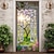 Недорогие Дверные чехлы-окно вид на дерево дверные покрытия фреска декор дверной гобелен дверной занавес украшение фон дверной баннер съемный для входной двери в помещении и на открытом воздухе украшение для дома комнаты