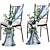 abordables Decoración del hogar-Decoraciones para sillas de boda, pasillo, banco, flores artificiales con tela de gasa colgante, 2 uds., color naranja terracota &amp; Negro para ceremonia, recepción, arreglo floral de rosas, fiesta,