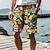 baratos Bermuda de Surf-Tiki resort masculino 3d impresso calção de banho calção de banho cintura elástica cordão com forro de malha aloha estilo havaiano férias praia s a 3xl