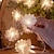 baratos Mangueiras de LED-Luzes de corda de fadas com flores de fibra óptica 1,5m 10leds 3m 20leds guirlandas para casamento, dia dos namorados, festa de aniversário, natal, decoração de festa temática