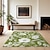 abordables alfombras de salón y dormitorio-Alfombra de área verde botánica, alfombra de cocina, alfombra antideslizante a prueba de aceite, alfombra de salón, alfombra interior y exterior, decoración de dormitorio, alfombra de baño, alfombra