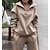 cheap Women&#039;s Sportswear-Women&#039;s Tracksuit Sweatsuit Mesh 2 Piece Casual Long Sleeve Cotton Breathable Quick Dry Moisture Wicking Gym Workout Running Jogging Sportswear Activewear Solid Colored Pink Green Khaki