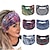 preiswerte Haarstyling-Zubehör-elastische Stirnbänder für Damen, breite Krempe, schweißabsorbierende Stirnbänder, bedruckte Kopftücher, Sport-Stirnbänder, Yoga-Stirnbänder