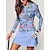 ieftine Colecția de designer-Pentru femei Tricou POLO Albastru Manșon Lung Topuri Toamnă Iarnă Vestimenta Golf Doamnelor Haine Ținute Poartă Îmbrăcăminte