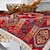preiswerte Tischdecken-Amerikanische Tischdecke, rote Festival-Jacquard-Tischdecke, dicke Weihnachtstischdecke