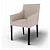 economico IKEA Copertine-Fodera per sedia Sakarias in twill di cotone con braccioli, vestibilità regolare, lavabile in lavatrice, serie Ikea