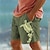 levne Pánské grafické šortky-3D potisk zvířecí pánské kraťasy z 10% lnu letní havajské kraťasy plážové kraťasy stahovací šňůrka v pase prodyšný měkký krátký ležérní každodenní dovolená streetwear