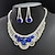 cheap Jewelry Sets-Jewelry Set One-piece Suit Rhinestone Earrings Necklace Women&#039;s Elegant Dainty Stylish Lovely Precious Geometric Jewelry Set For Birthday Gift Holiday
