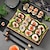 preiswerte Wohnkultur-Sushi-Herstellungsset, Sushi-Set mit Sushi-Matte, Sushi-Roller, Sushi-Maker, Bambus-Sushi-Rollmatte, DIY-Sushi-Set, einfaches und unterhaltsames Sushi-Werkzeug für zu Hause, Sushi-Rollen