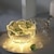 זול אורות דקורטיביים-מנורת ארומתרפיה ללא להבות מפזר אבן מנורת שולחן לחדר שינה מנורת לילה יצירתית