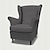 זול IKEA כיסויים-כיסוי כיסא כנף strandmon 100% כותנה פנמה אורגנית כיסוי לכורסא עם כיסוי משענת יד סדרת איקאה