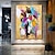 billiga Abstrakta målningar-handgjord oljemålning duk väggkonst dekoration samtida abstrakt färg för hem vardagsrum dekor rullad ramlös osträckt målning