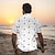 זול חולצת הוואי לגברים-סירת מפרש לגברים נופש הוואי חולצה מודפסת תלת מימד כפתור עם שרוולים קצרים חולצת חוף קיץ חופשה ללבוש יומי s to 3xl