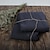 billiga Lakan &amp; örngott-100 % fransk linne kudde shams basic style - paket med 2 - enfärgad naturlig lin mjuk andas - linne, 48x74cm