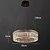 voordelige Ring &amp; Rond Ontwerp-led-hanglamp 50/60/95cm 3 lichtkleuren uniek ontwerp kroonluchter metaal gegalvaniseerd modern 110-240v