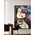 levne Reprodukce slavných obrazů-Ručně vyrobeno Hang-malované olejomalba Ručně malované Vertikální Abstraktní Slavné Moderní Bez vnitřní rám