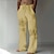 ieftine Pantaloni bărbați din bumbac și in-Bărbați Pantaloni Pantaloni de vară Pantaloni de plajă Cordon Talie elastică Buzunar frontal Grafic Cranii Confort Απαλό Casual Zilnic Modă Hawaiană 2 3