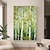ieftine Picturi în Ulei-pictură în ulei de copac de ginkgo realizată manual pe pânză pictură mare pădure verde artă de perete pictură abstractă fores artă personalizată decor acasă pentru decor de perete sufragerie