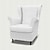 abordables IKEA Cubiertas-strandmon lino sillón orejero funda para sillón ajuste regular con reposabrazos lavable a máquina y secadora serie ikea