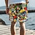 זול מכנסי גלישה-tiki men&#039;s resort מכנסי ים עם הדפסת תלת מימד בגד ים שרוך מותן אלסטי עם בטנת רשת אלוהה בסגנון הוואי חוף ים עד 3xl