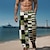 cheap Printed Pants-Plaid Color Block Men&#039;s Resort 3D Printed Casual Pants Trousers Elastic Waist Drawstring Loose Fit Straight-Leg Summer Beach Pants S TO 3XL