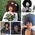 billige Festparykker-Parykk 70-talls afro krøllete parykker svarte kvinner limfri bruk og myke svarte afro parykker store bouncy og myke naturlig utseende full parykker daglig fest cosplay kostyme Halloween parykker