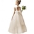 levne Párty šaty-květinové dívčí šaty na svatbu nadýchané saténové tylové princeznovské šaty pro dívky posádka tylová mašle na ples plesové šaty pro svatebního hosta