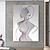 levne Reprodukce slavných obrazů-ručně malovaná moderní olejomalba jednoduchý design černé čáry bez rámu abstraktní umění ručně vyráběná nahá sexy dívka pro domácí výzdobu obývacího pokoje (bez rámu)