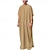 Недорогие Национальная мусульманская одежда в арабском стиле-Муж. Халат Тобе / Джубба Саудовский арабский арабский Мусульманин Рамадан Взрослые Блузка