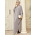 abordables Musulmán árabe-Mujer Vestidos Burca Vestido Kaftan Dubai islámico Árabe árabe musulmán Ramadán Color sólido Adulto Vestido