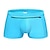 abordables maillot de bain boxer homme-Homme Short de bain boxeur Short de plage Sortie Fin de semaine Doux Confortable Taille elastique Poche zippée Plein Court Justaucorps gymnastiques Décontractées Tenues de Sport Bleu Clair Noir