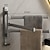 billige Håndklædestænger-pistol grå roterende håndklædestativ ikke perforeret håndklædestang multipolet badeværelses opbevaringsstativ vægmonteret håndvask opbevaringsstativ